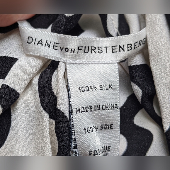 NWT Perfect  Damiana  Dress in Clouds White Diane Von Furstenberg Silk Dress - Picture 7 of 15